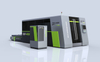 Protective large-enclosed dual-platform fiber laser cutting machine