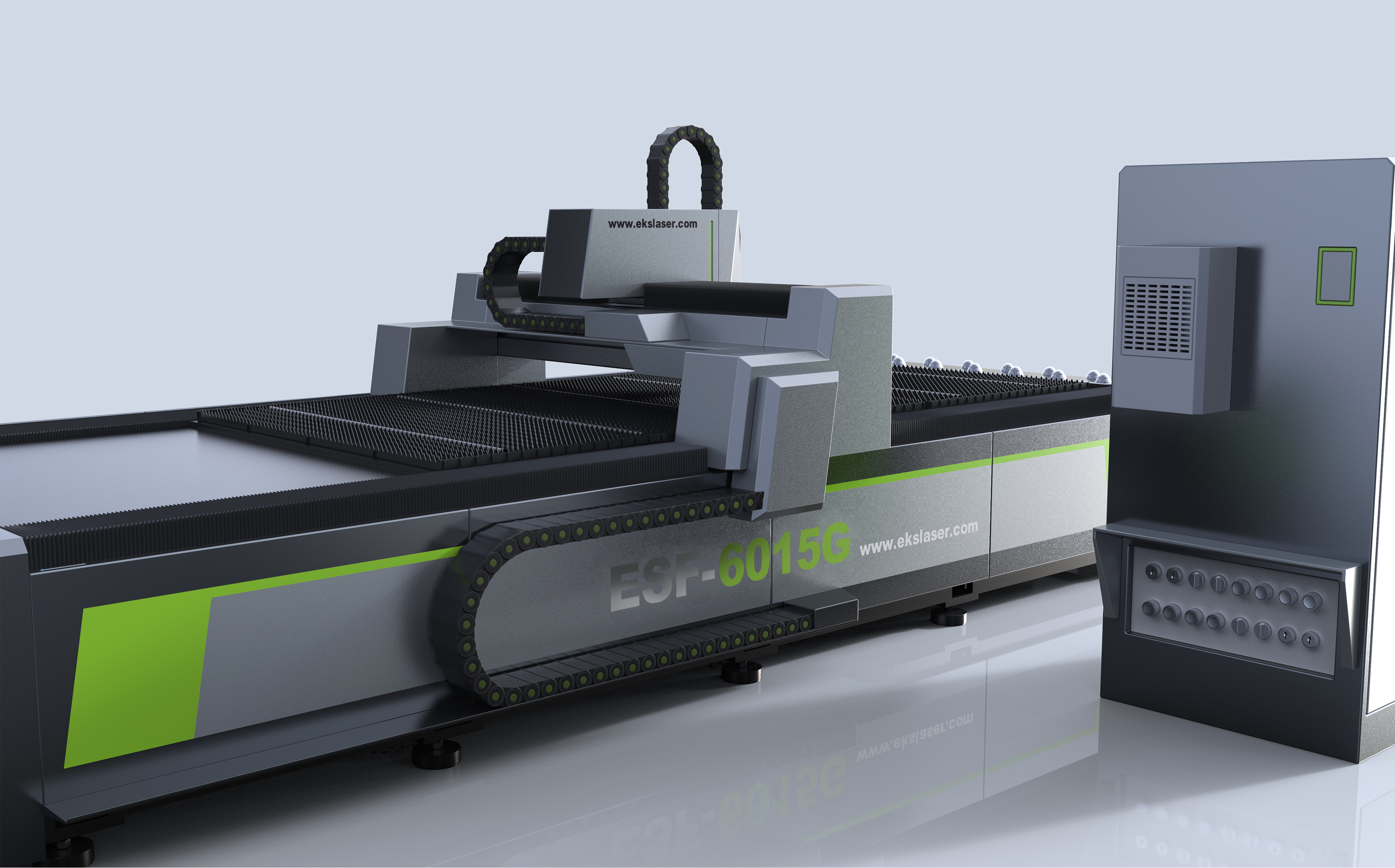 High-power and high-efficiency metal template laser cutting machine