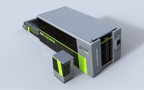 High-efficiency enveloping dual-platform fiber laser cutting machine