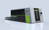 Protective large-enclosed dual-platform fiber laser cutting machine