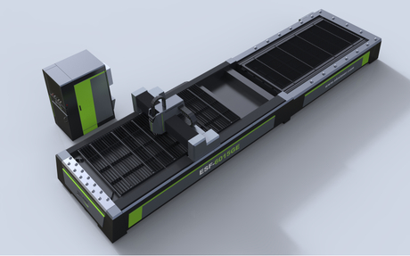 High-efficiency large-format interchangeable tabletop metal laser cutting machine