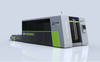 Enveloping double-platform laser cutting machine for cutting thick plates