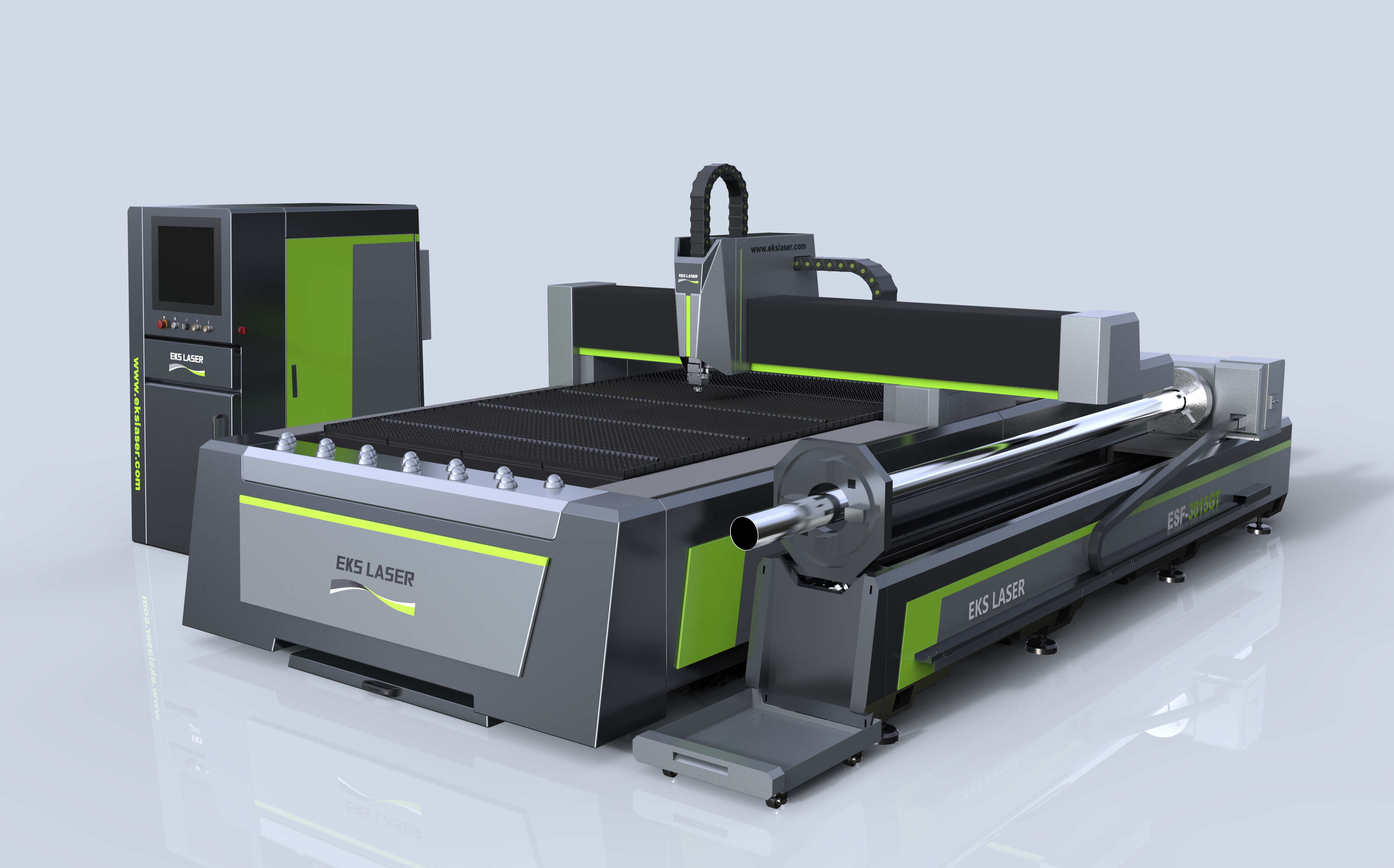 High-quality and efficient round tube sheet tube fiber laser cutting machine